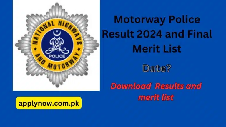 Motorway Police Result 2024 and Merit List