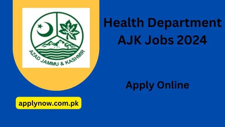 Health Department AJK Jobs 2024 Apply Online