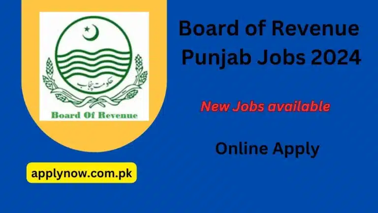 Board of Revenue Punjab Jobs 2024 Online Apply