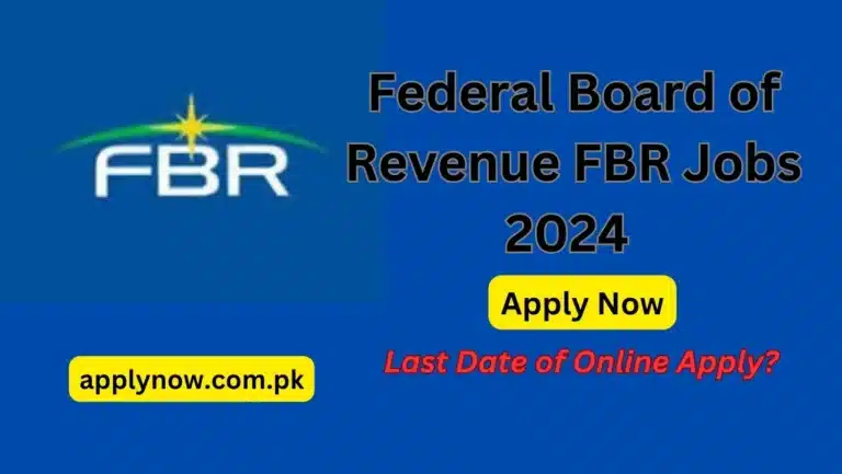 Federal Board of Revenue FBR Jobs 2024 Apply Online