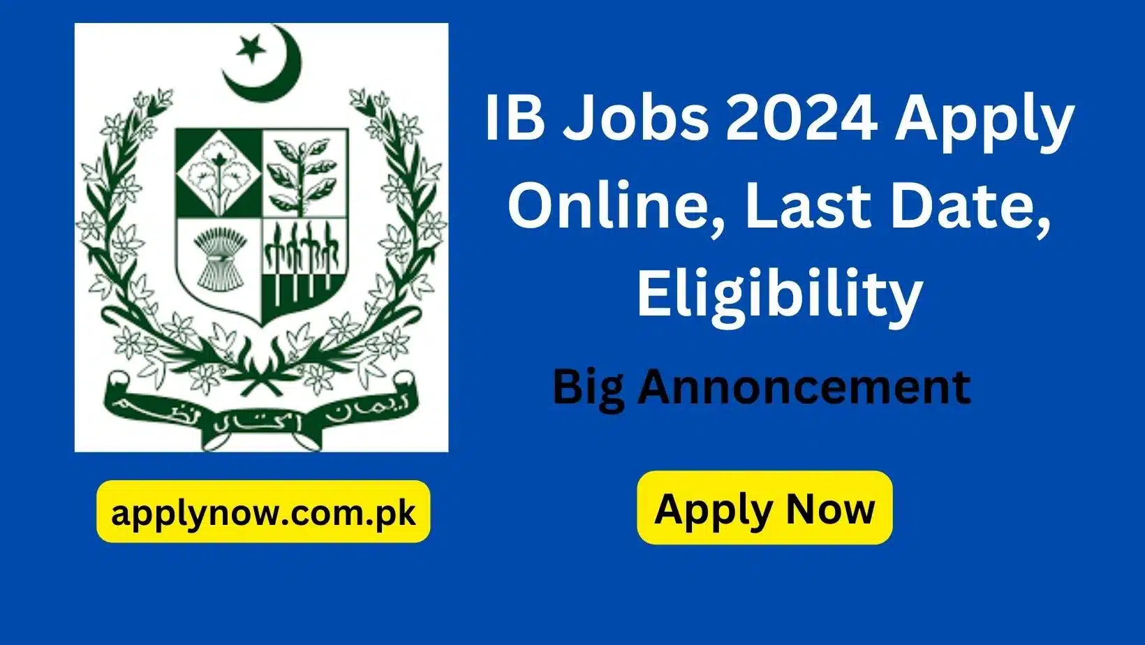 IB Jobs 2024 Apply Online, Last Date, Eligibility