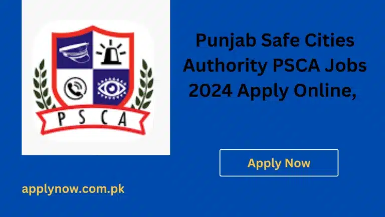 Punjab Safe Cities Authority PSCA Jobs 2024 Apply Online, Form