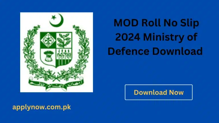 MOD Roll No Slip 2024 Ministry of Defence Download Online